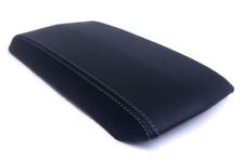Fits 08-14 Cadillac CTS Faux Leather Armrest Console Cover Black Gray Stitch picture