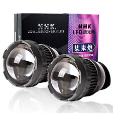 NHK LED Projector Lens White Devil Eyes High Beam Spotlight Headlight 9005 9006 picture