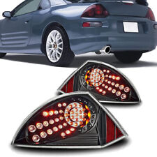 For 2000-2005 Mitsubishi Eclipse LED Tail Lights Black Clear Lens Pair Rear Lamp picture