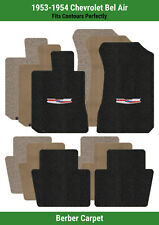 Lloyd Berber Front & Rear Mats for '53-54 Chevy Bel Air w/Chevy Vintage Crest picture