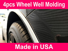 Fit 2001-2019 Cadillac Chrome L-SHAPE Wheel Well Fender Trim Molding Kit 4pcs picture