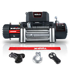 X-BULL 12V 12000LBS Electric Winch Steel Cable Towing Trailer Truck Off Road 4WD picture