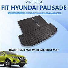 Fit 2020-2024 Hyundai Palisade Rear Cargo Liners With Backrest Mats Cargo Liners picture