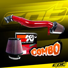 For 05-10 Jeep Grand Cherokee 3.7L V6 Red Cold Air Intake + K&N Air Filter picture