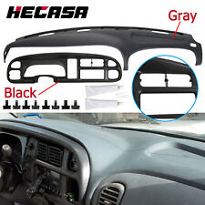 For 1998-2002 Dodge Ram Pickup ABS Dash Bezel & Dashboard Cover Overlay W/clips picture