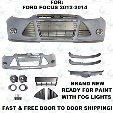 For 2012-2014 Ford Focus Front Bumper Cover & Front Grille Fog Lights Assembly picture