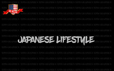 Japanese Lifestyle Decal Sticker - Lowered JDM Stance Low Drift Slammed picture