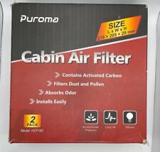 2 Pack Puroma Model HCF182   Cabin Air Filter HCF182  NEW picture