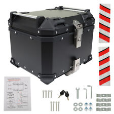 45L Black Motorcycle Top Case Tail Box Waterproof Luggage Scooter Trunk Storage picture