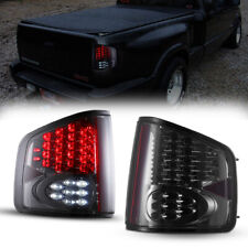 For 94-04 Chevy S10 GMC Sonoma Isuzu LED Tail Lights Black Smoke Brake Rear Lamp picture