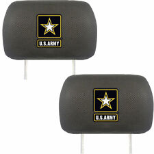 NEW 2PC SET U.S Army Car Truck SUV Universal Fit Headrest Covers Automotive Gear picture