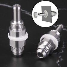 (2-Pack) -6AN Male Flare Bulkhead To 5/16 Hose Barb Fuel Tank Fitting 6an 6 AN picture