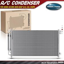 A/C AC Condenser with Receiver Drier for Honda Accord 2003-2007 Coupe Aluminum picture