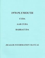 1970 Plymouth AAR Cuda Barracuda Performance Codes Dealer Options Pricing Manual picture