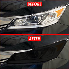 FOR 16-17 Honda Accord Headlight SMOKE Precut Vinyl Tint Overlays picture