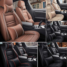 Full Set 5-Seats Car Seat Covers Luxury Universal PU Leather Front Rear Cushion picture