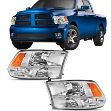 For 2009-2018 Dodge Ram 1500 2500 3500 Headlights lamps Quad Chrome lamps 09-18 picture