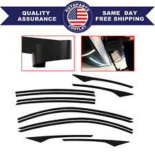 6x Chrome Delete Blackout Window Trims For Honda Accord 18-2020 Glossy Black picture