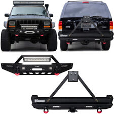 Vijay Fits 1984-2001 Jeep Cherokee XJ New Front or Rear Bumper with LED Lights picture