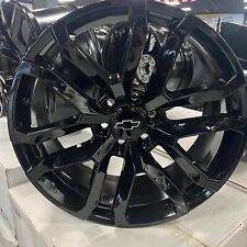 22 inch 2021 Chevy Tahoe Suburban OE replica wheels RST gloss black 6x5.5 +24 picture