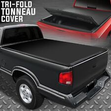 FOR 94-04 CHEVY S10 GMC SONOMA FLEETSIDE 6' BED TRI-FOLD SOFT TOP TONNEAU COVER picture
