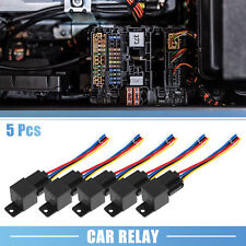 5 Pcs DC 12V 40A SPDT Automotive Relay 5 Pin 5 Wires with Harness Socket Plug picture