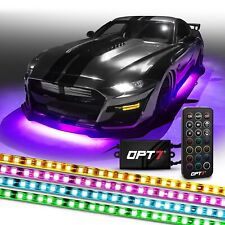 OPT7 Aura Underglow Car 4PC Flexible LED Lighting Kit Remote FullColor picture