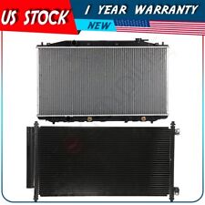 Radiator and AC Condenser Kit For 08 2009 2010 2011 12 Honda Accord picture