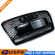 Fits Audi A7 S7 RS7 Style 2011-2014 Front Honeycomb Mesh Grill Grille W/ Quattro picture