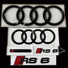 Audi RS6 Gloss Black Full Badges Package Exclusive Pack For  Audi RS6 S6 C6 C7 picture
