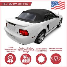Convertible Soft Top For 1994-2004 Ford Mustang w/DOT Plastic Window Vinyl Black picture