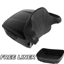 Black King Pack Trunk Backrest Fit For Harley Tour Pak Touring Road Glide 14-23 picture