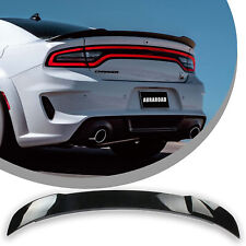 For 2011-2023 Dodge Charger GLOSS BLACK Hellcat Style SRT Trunk Spoiler Wing Lip picture