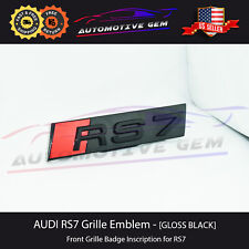 Audi RS7 Front Grille Badge GLOSS BLACK Emblem S line Inscription Nameplate A7 picture