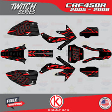 Graphics Kit for HONDA CRF450R (2005-2008) Twitch - Red picture