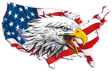 United States American Flag Eagle Head Decal picture