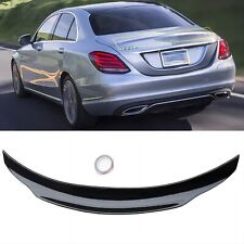Trunk Spoiler Fits For 2015-2021 Mercedes Benz W205 C63 AMG 4 Door Glossy Black picture