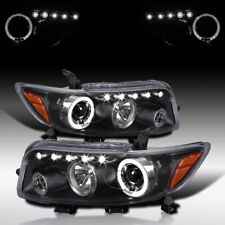 Black Fits 2008-2010 Scion xB LED Halo Projector Headlights Lamps L+R Pair 08-10 picture