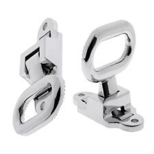 2 Pcs Small Boat Mast Transom Folding Step - 108mm × 81mm Stainless Steel 316 picture