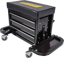 JEGS 81155 3-Drawer Mechanics Roller Seat Toolbox picture