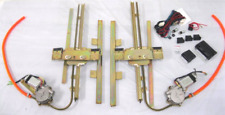 1935 - 1940 Ford Car  2 Door Flat Glass Power Window Kit w Switches Wiring picture
