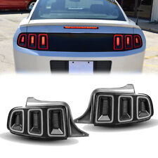 LED Tube Tail Lights For 2010-2014 Ford Mustang Sequential Signal Smoke Lamps picture
