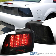 Fits 99-04 Ford Mustang Smoke Sequential LED Style Tail Lights Rear Brake Lamps picture