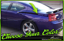 Sloped Side Stripe Decal Spears - FITS Daytona SRT RT 2006-2010 Dodge Charger picture