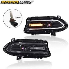 Projector Headlights w/ LED DRL Fit For Dodge Charger Halogen Models 2015-2022  picture
