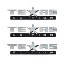 Set of 3 TEXAS EDITION EMBLEM for SILVERADO SIERRA TRUCK UNIVERSAL picture