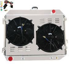 4-Row Radiator Shroud Fans Fits 68-74 Dodge Mopar Plymouth Charger Big Block New picture