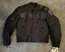 NWT Adult Xelement Heavy Duty Reflective Motorcycle Jacket Sz L Includes Zip Out picture