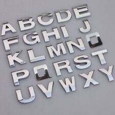 Car 25mm 3D A-Z Alphabet Letters Stickers Self Adhesive Auto Badge Emblem Chrome picture