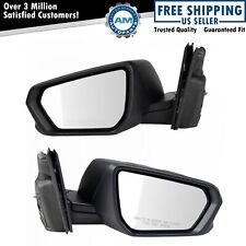 Side View Mirror Power Heated Triple Stripe Textured Black Pair for GM SUV picture